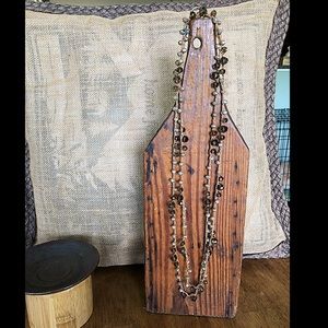 An Old Soul Necklace - Woven Smokey Gray Crystals